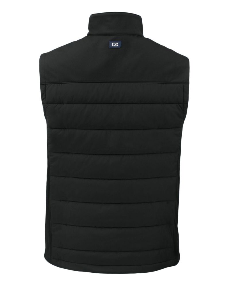Men's Cutter and Buck Evoke Hybrid Softshell Recycled Full Zip Vest