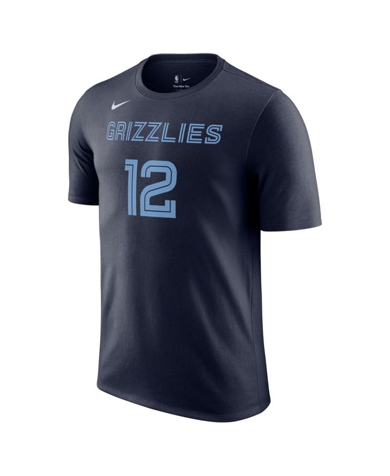 Men's Ja Morant Navy Memphis Grizzlies Icon 2022/23 Name and Number Performance T-shirt