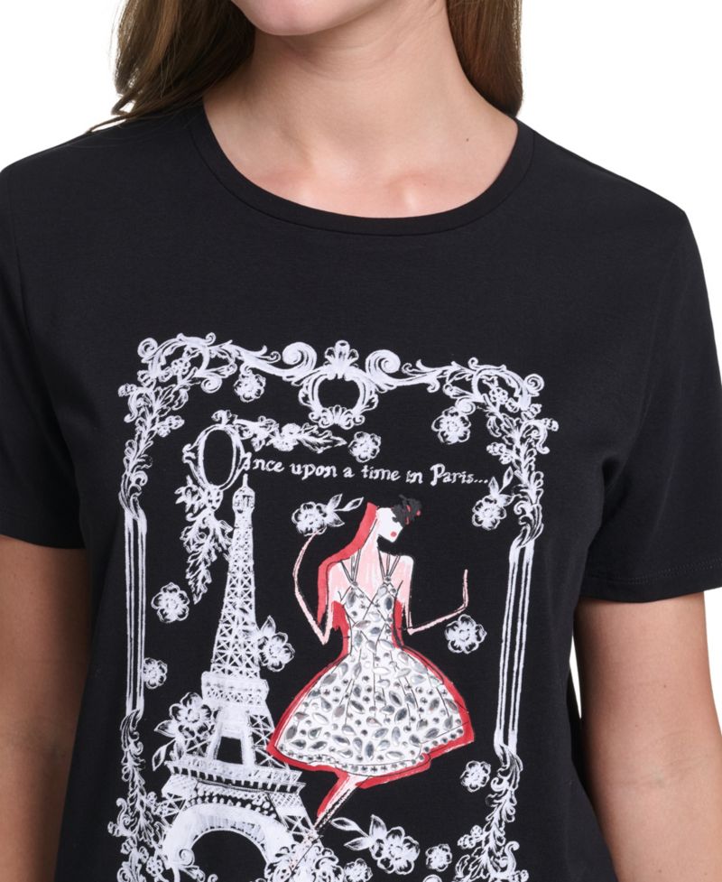 Women's Fashion Girl Graphic Logo T-Shirt