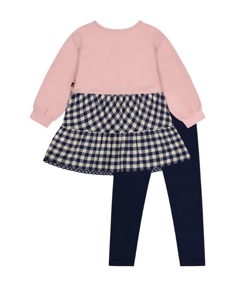 Baby Girl ( 3M to 24 M ) Tunic and Leggings Set Pale Dusty