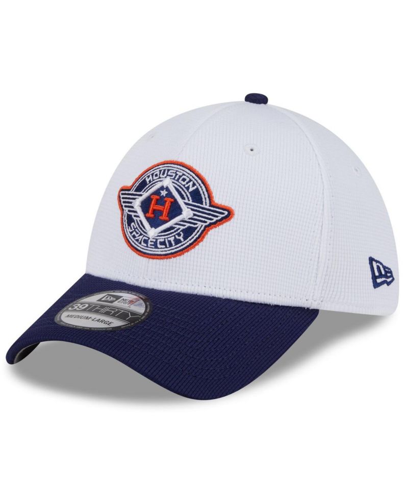 Men's White/Navy Houston Astros 2025 City Connect Batting Practice 39THIRTY Flex Hat