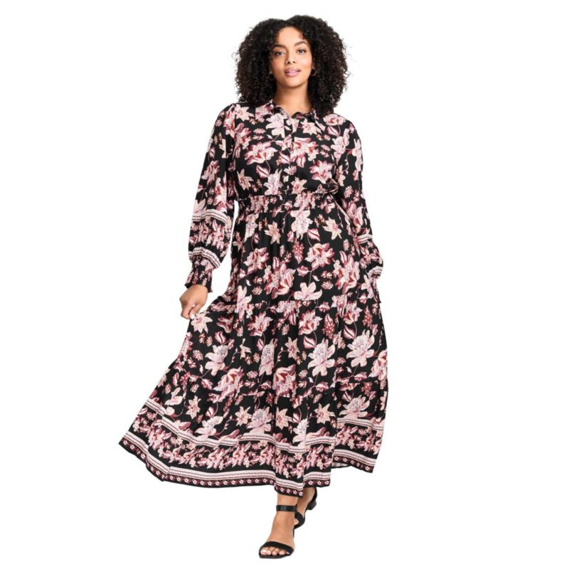 Women's Plus Size Shiloh Tiered Maxi Dress