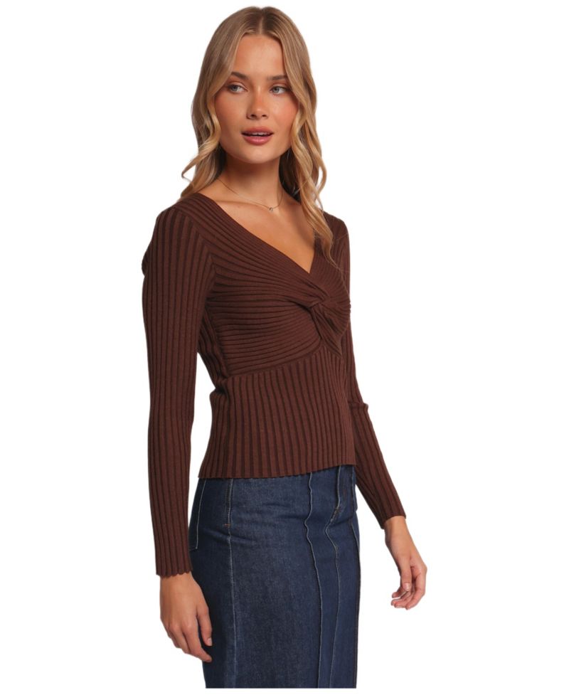 Women's Demi Twist Detail Knit Top