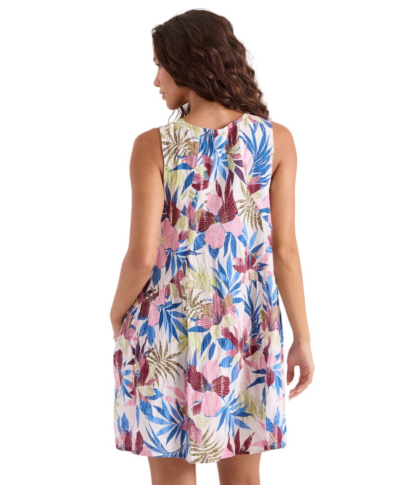 Women's A-Line Sleeveless Swim Cover-Up Dress