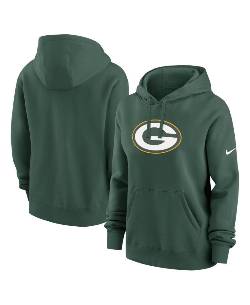 Women's Green Green Bay Packers Club Fleece Pullover Hoodie