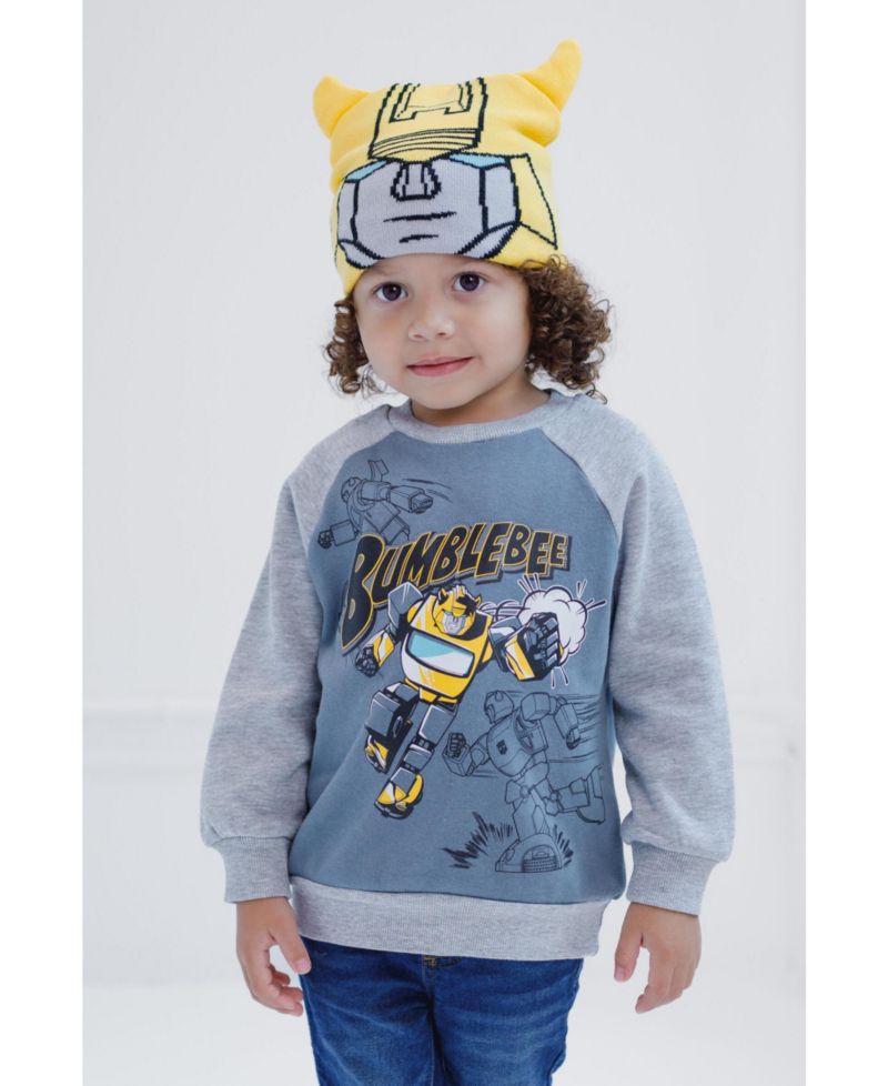 Toddler Boys Toodler 2T-5T Fleece Sweatshirt and Cosplay Costume Hat