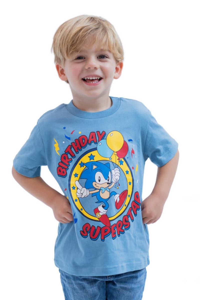Little Boys (5-12) Sonic the Hedgehog Short Sleeve T-Shirt