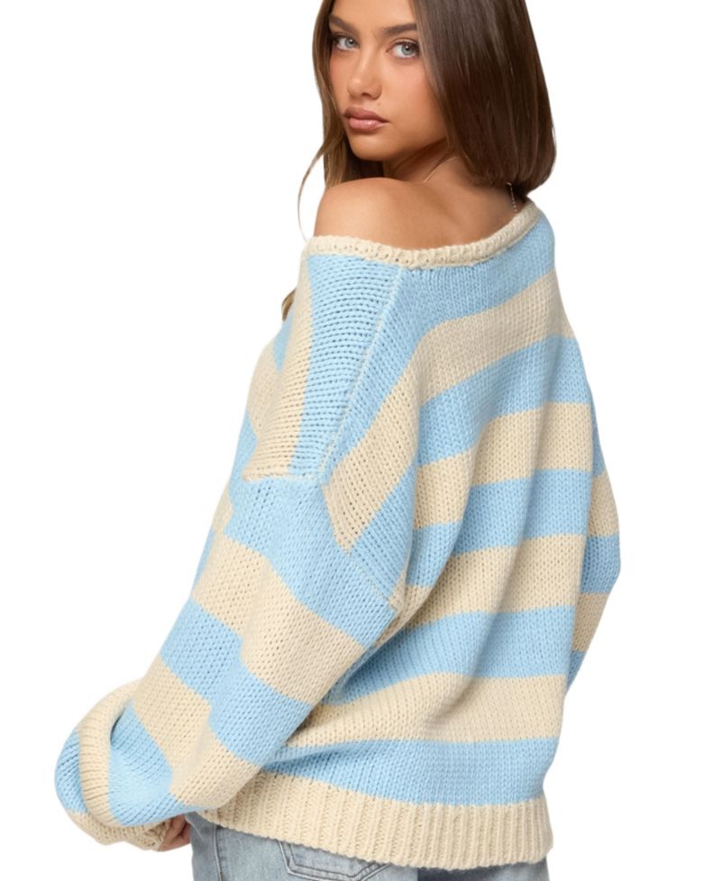 Women's Tracie Striped Oversized Sweater