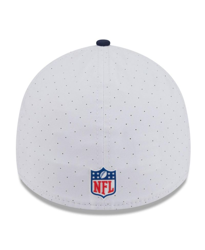 Men's White/Navy Tennessee Titans 2025 NFL Training Camp 39THIRTY Flex Hat