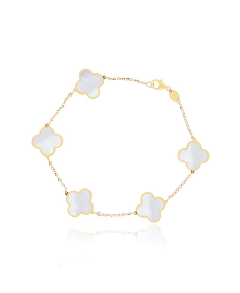 Mother of Pearl Clover Bracelet