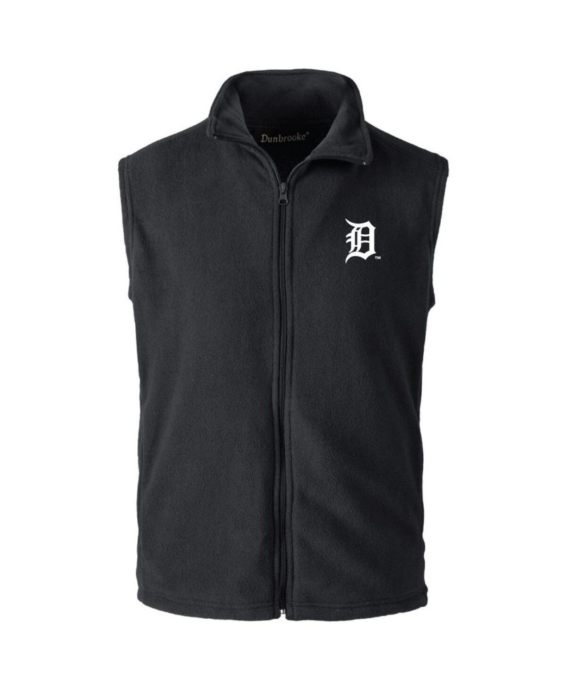 Men's Black Detroit Tigers Full-Zip Vest