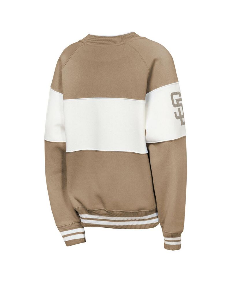 Big Boys and Girls Brown San Diego Padres Ultimate Pastels On Base Sweatshirt