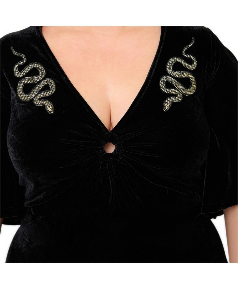 Plus Size Cut Out Knit Maxi Dress