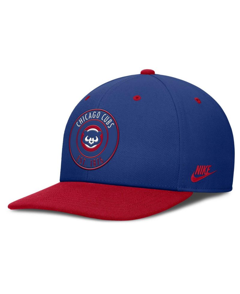 Men's Royal/Red Chicago Cubs Cooperstown Collection Pro Dri-FIT Snapback Hat