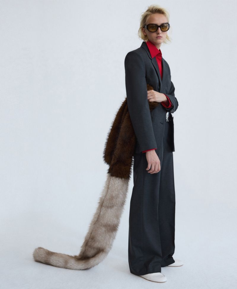 Women's Selection Wide-Leg Wool-Blend Pants