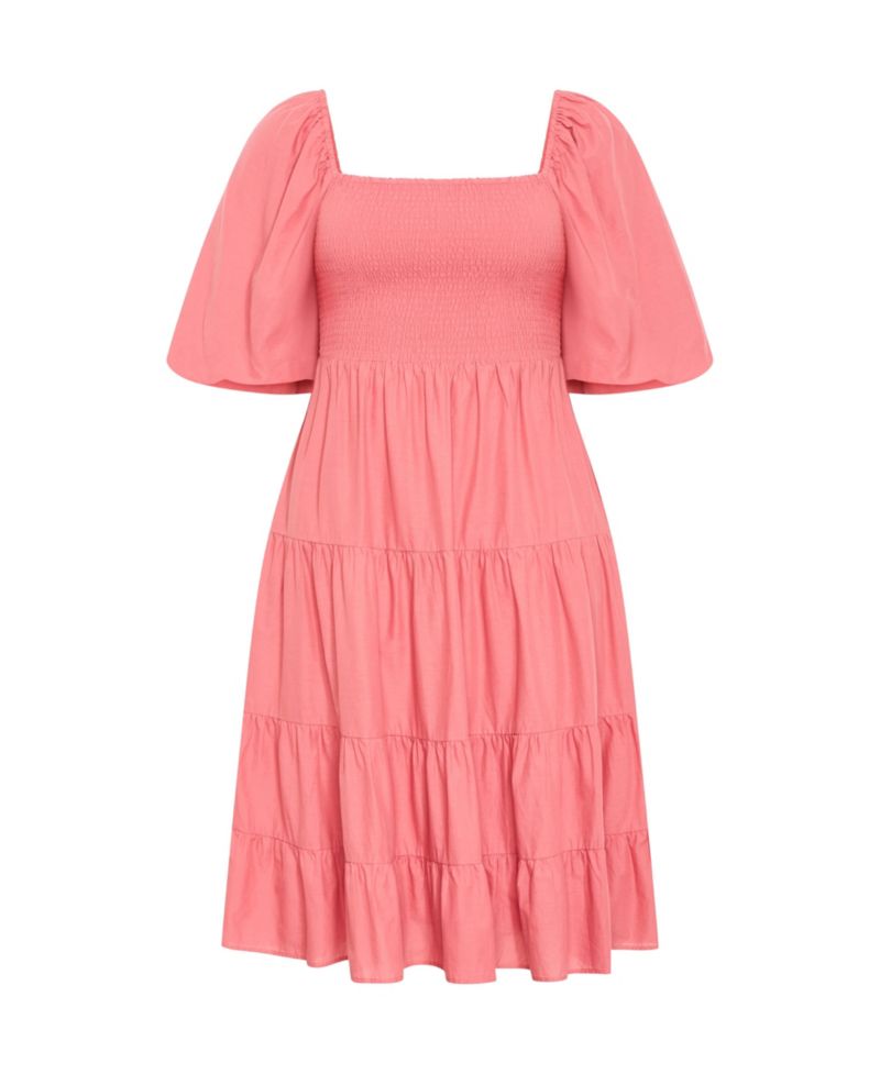 Women's Ariella Puff Sleeve Tier Dress