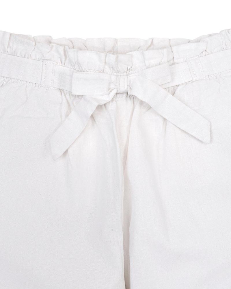 Big Girls Hope and Henry Linen Paper Bag Tie-Waist Pant