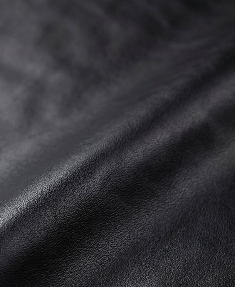 Women's Leather Button-Front Collared Jacket