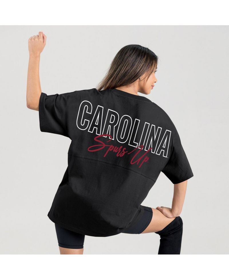 Women's Black South Carolina Gamecocks Oversized Back at Ya T-Shirt