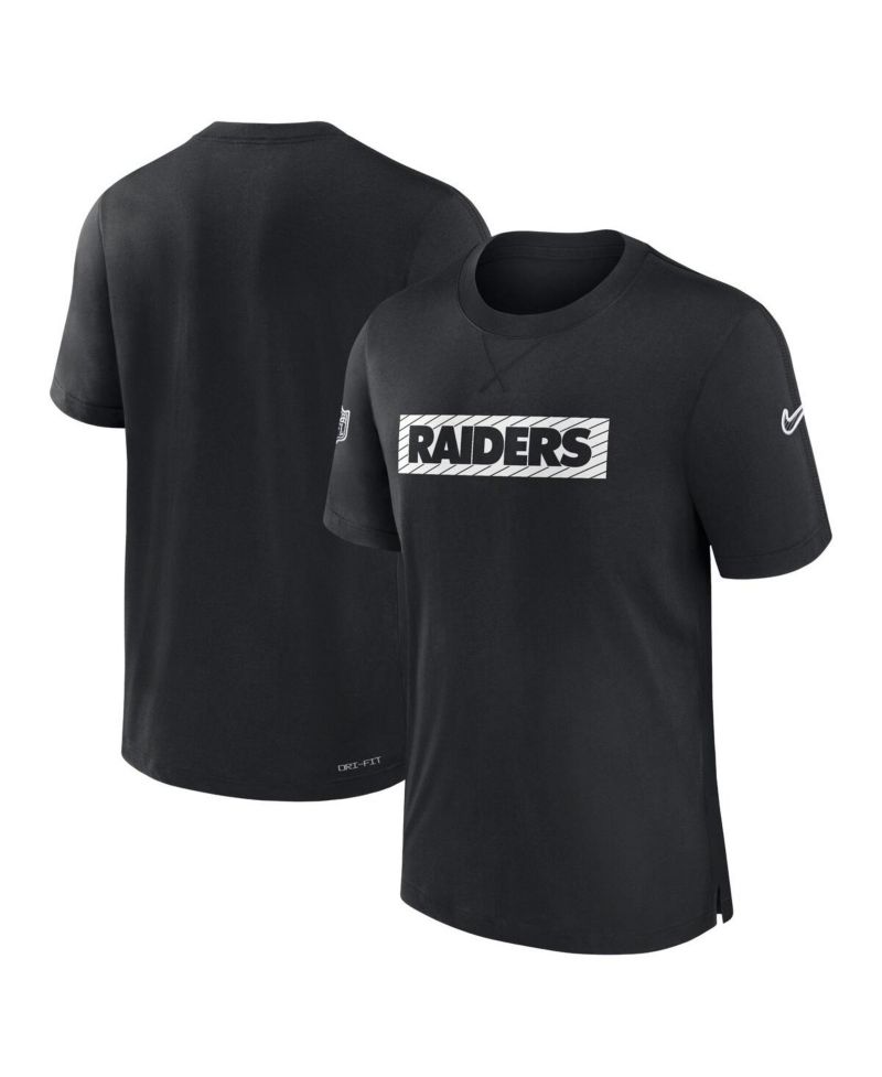 Men's Black Las Vegas Raiders Sideline Player Performance T-Shirt