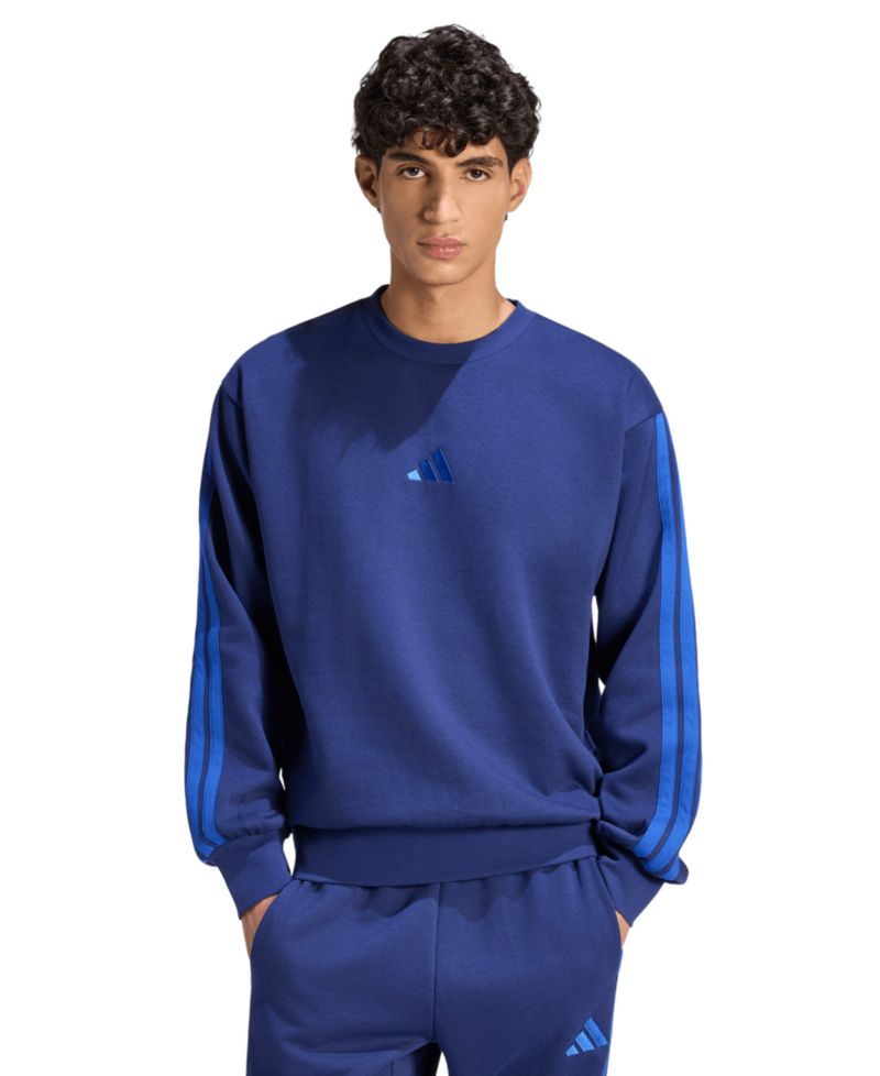 Men's Essentials 3-Stripes Fleece Sweatshirt