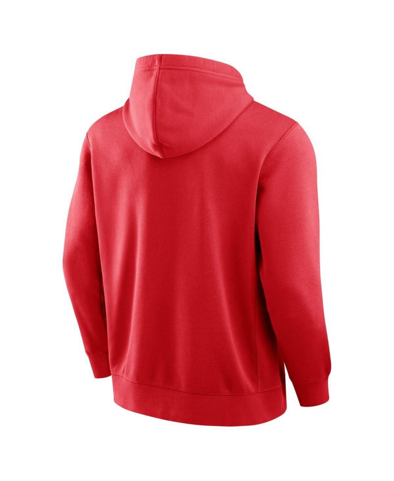 Men's Scarlet San Francisco 49ers New Horizons Heritage Pullover Hoodie