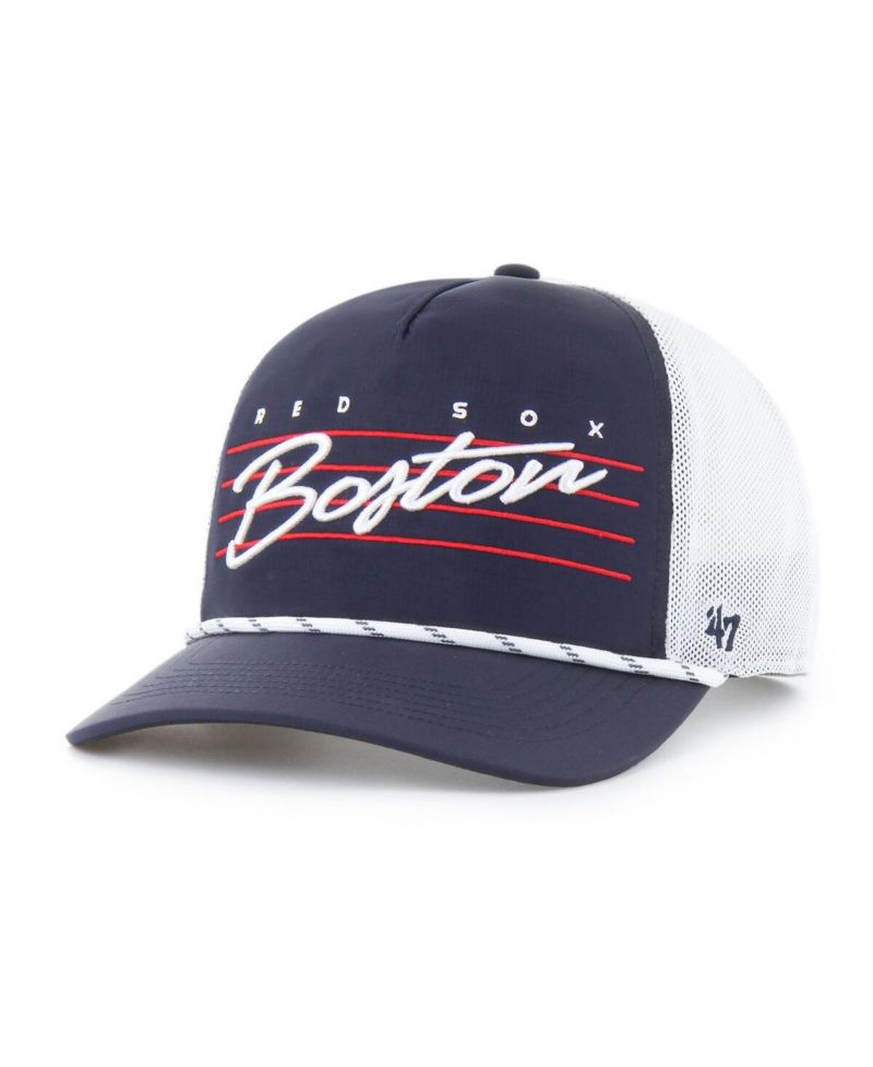 Men's Navy Boston Red Sox Brrr Downburst Mesh Hitch Adjustable Hat