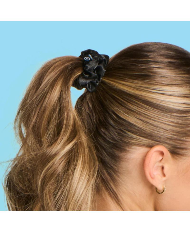 Medium Satin Scrunchies - Soft, No-Breakage Scrunchies - Perfect for Medium Hair and Bedtime Wear - 4 Pack