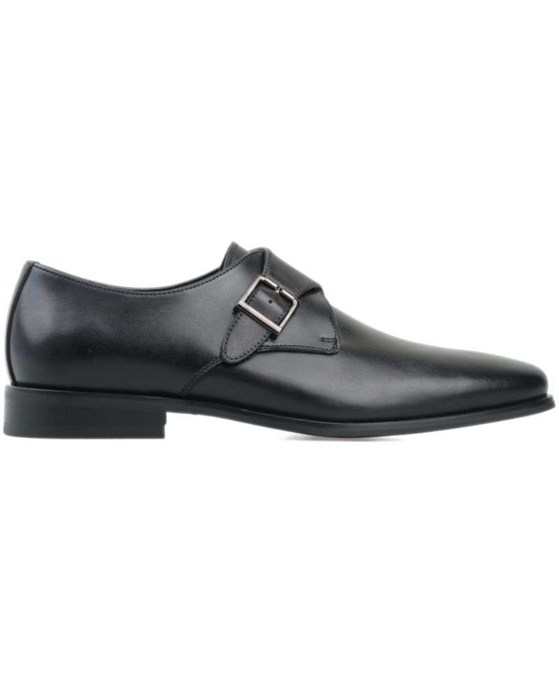 Men's Genuine Leather Monk-Strap Dress Shoes