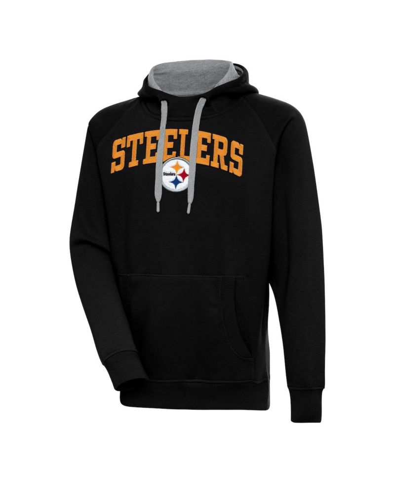 Men's Black Pittsburgh Steelers Victory Pullover Hoodie