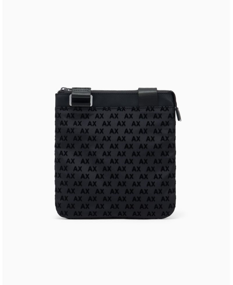 Men's Flocked Flat Crossbody