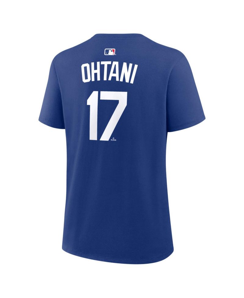 Women's Shohei Ohtani Royal Los Angeles Dodgers Name & Number T-Shirt
