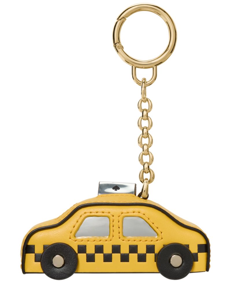 On a Roll Taxi Leather Bag Charm