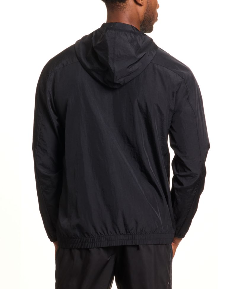 Men's Hooded Zip-Front Track Jacket