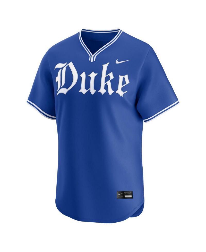 Men's Royal Duke Blue Devils Road College Limited Baseball Jersey