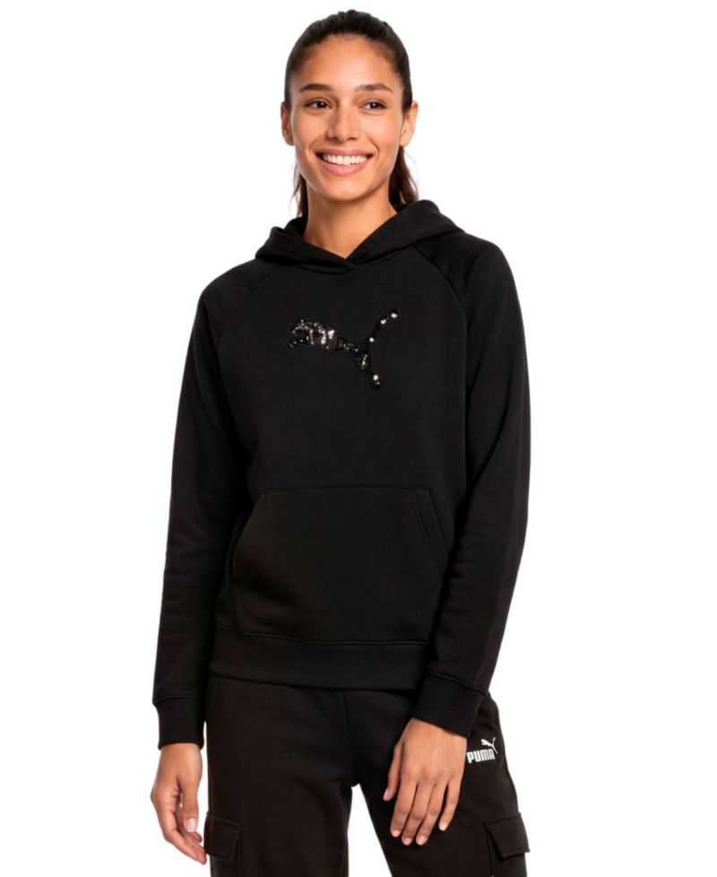 Women's Sequins Hoodie Sweatshirt