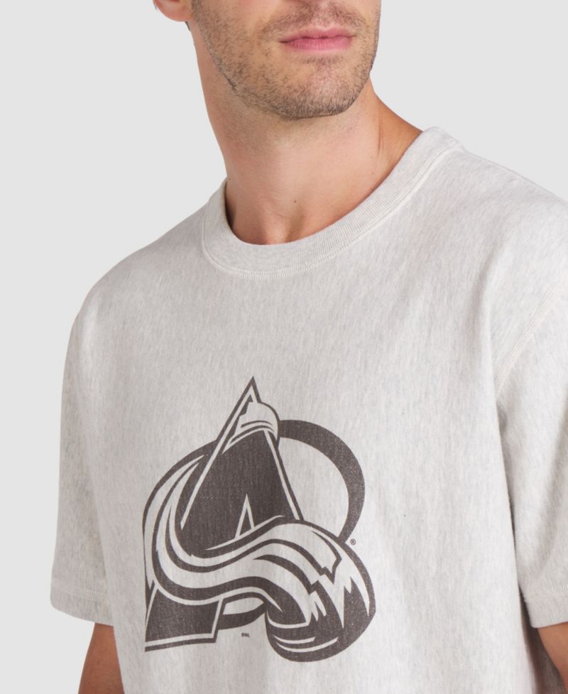 Men's Cream Colorado Avalanche Made in Canada T-Shirt