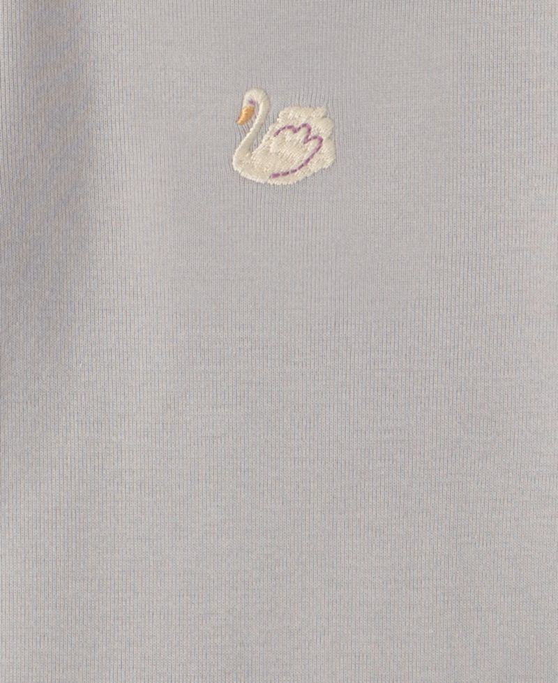 Baby Girls' Swan Long-Sleeve Lap-Shoulder Bodysuit, 4-Pack