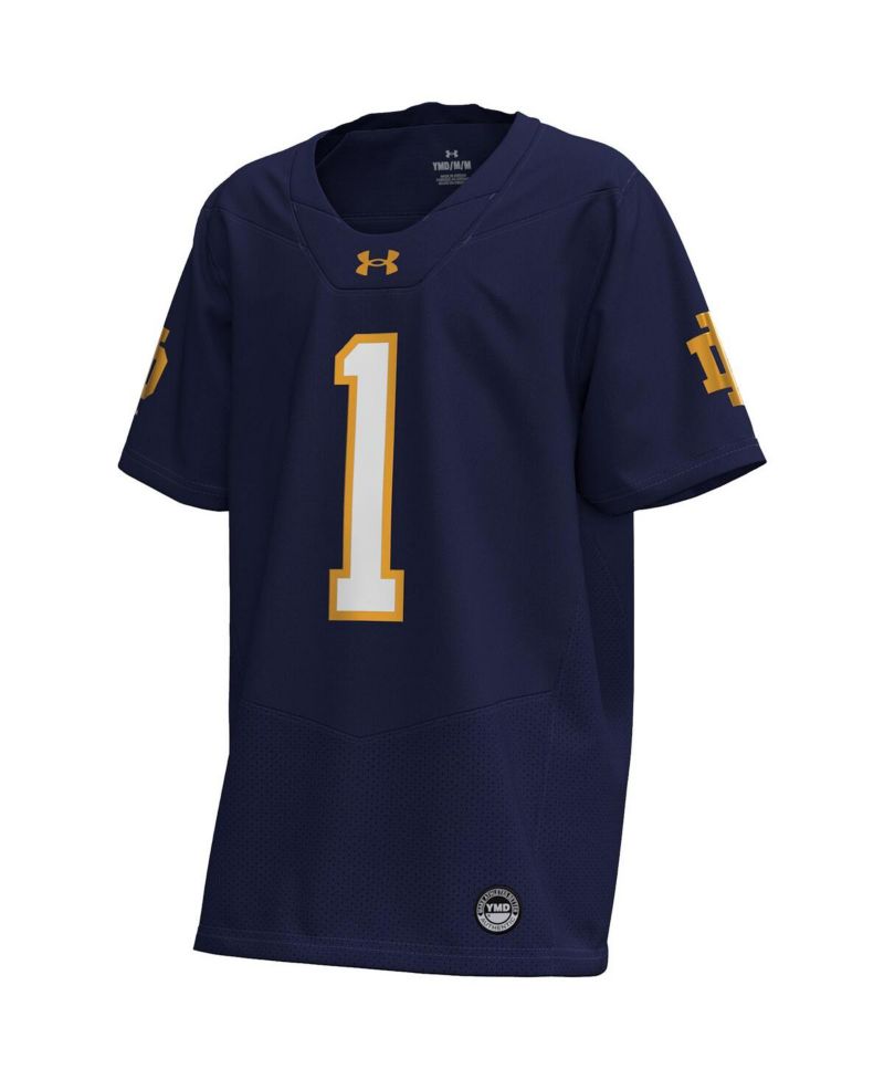 Big Boys and Girls Navy Notre Dame Fighting Irish Replica Football Jersey