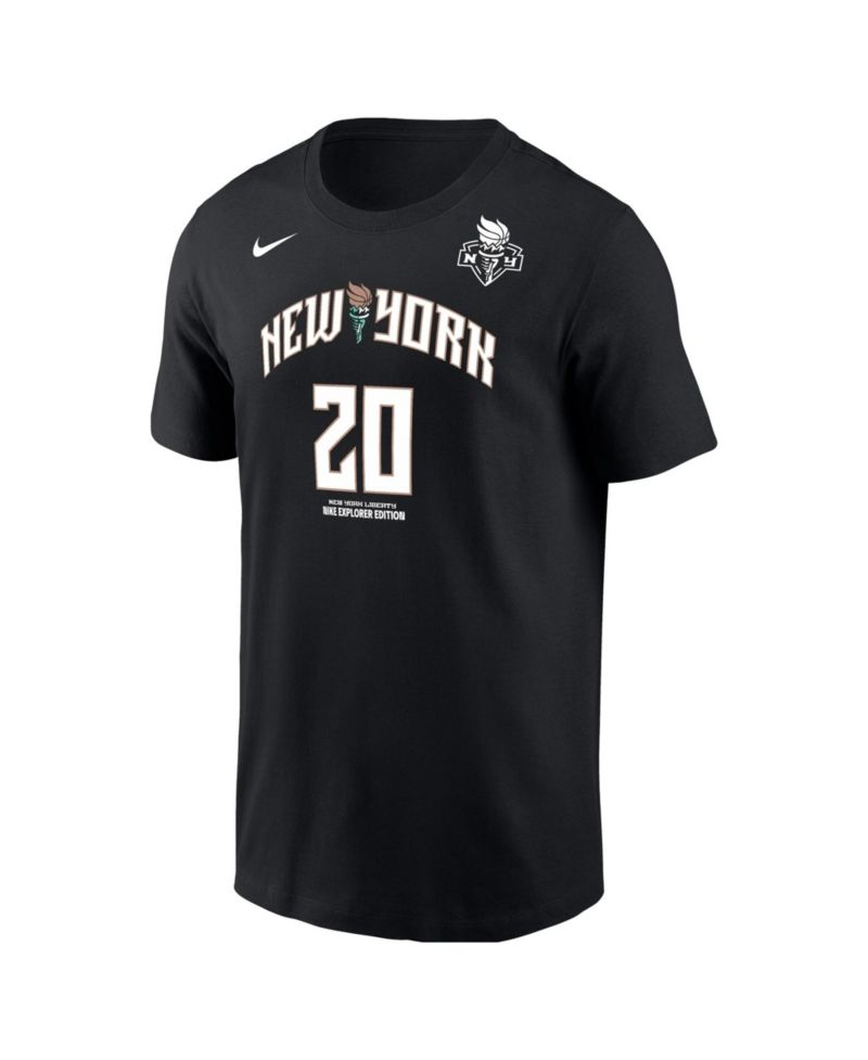 Men's Sabrina Ionescu Black New York Liberty Name & Number T-Shirt