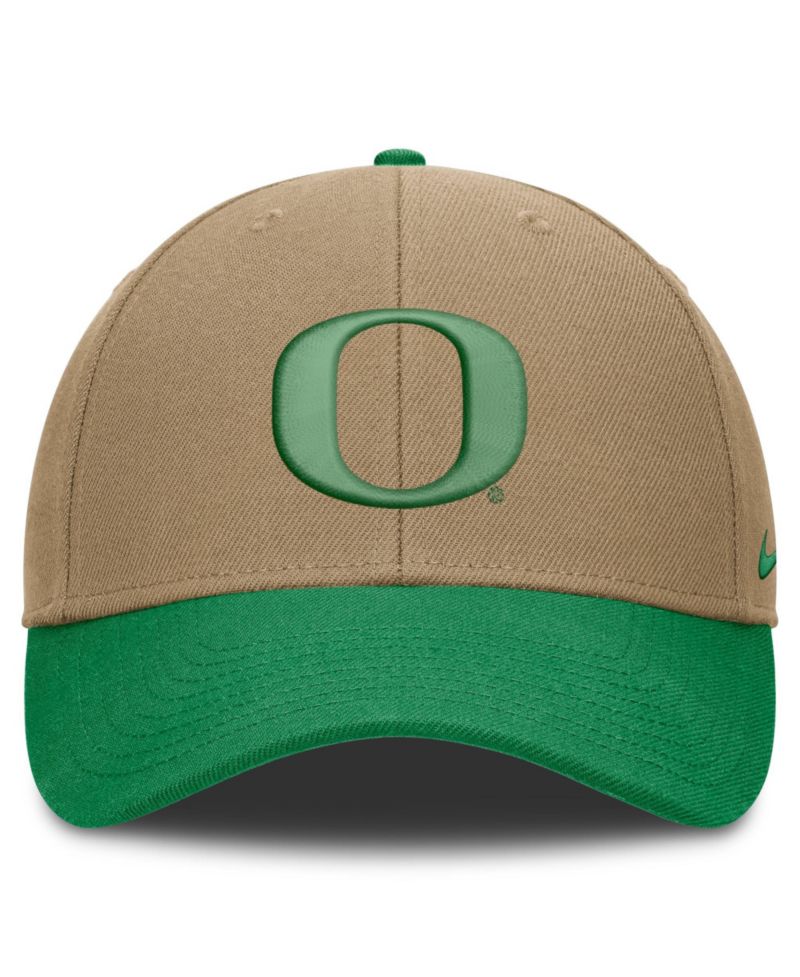 Men's and Women's Beige/Green Oregon Ducks Primetime Rise Dri-FIT Adjustable Hat