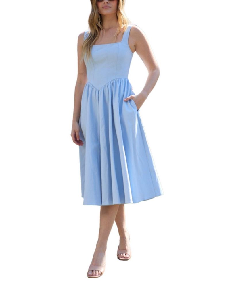 Women's Hayley Corset Inspired Midi Dress
