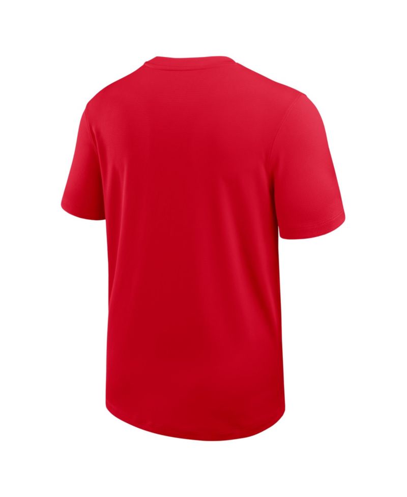 Men's Scarlet Ohio State Buckeyes 2026 Sideline UV Dri-FIT Coaches Shirt