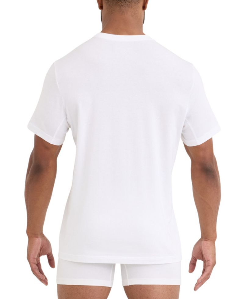 Men's DropTemp® Dry Cotton Rib Stitch Crew Neck T-Shirt, 2-Pack