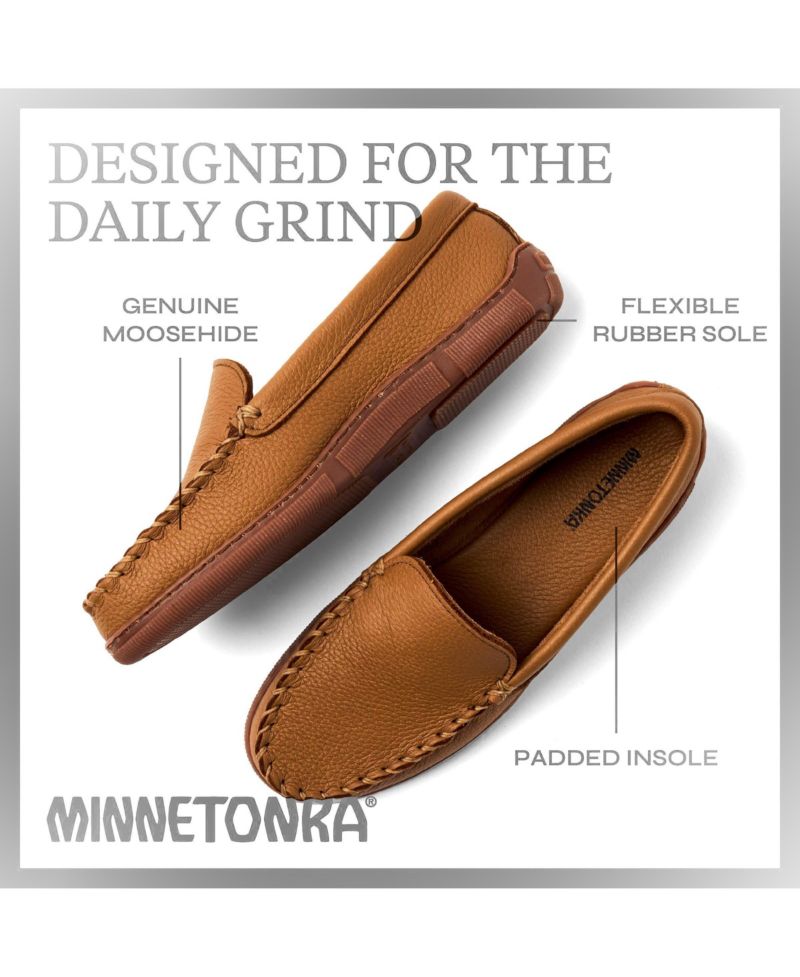 Men's Moosehide Leather Slip-ons