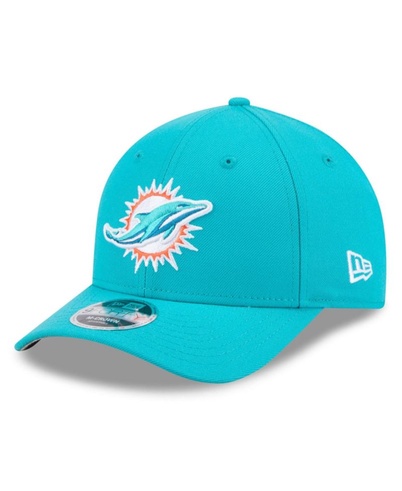 Men's Aqua Miami Dolphins Spain Side Patch 9FORTY M-Crown Adjustable Hat