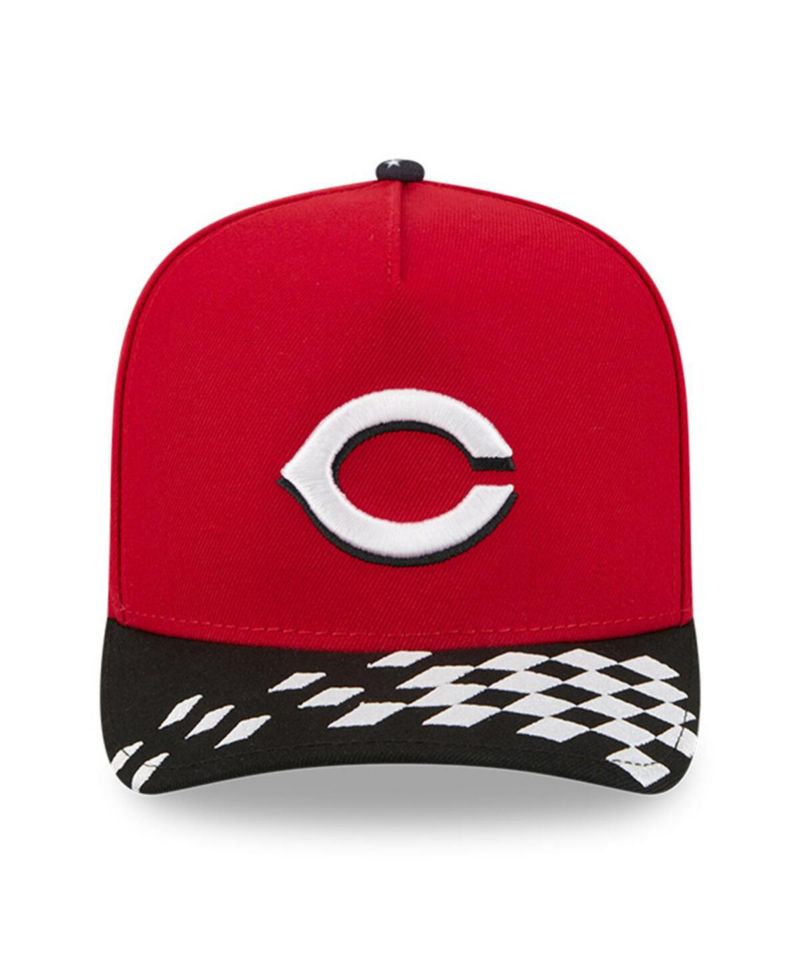 Men's Red/Black Cincinnati Reds 2025 MLB Speedway Classic A-Frame 59FIFTY Fitted Hat