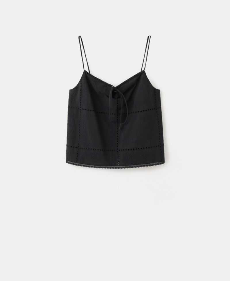 Women's Embroidered Cotton Top