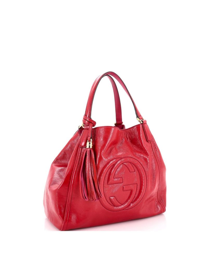 Soho Patent Leather Medium Shoulder Bag