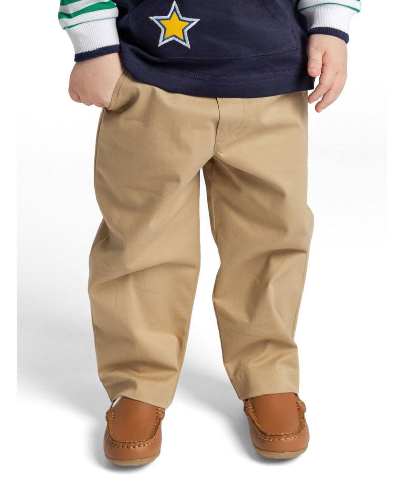 Baby Boy's 12M -24M Twill Fake Fly Pants